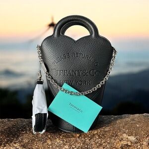 NWT! Authentic Tiffany & Co. Viral Black mini Bucket Bag handbag purse crossbody